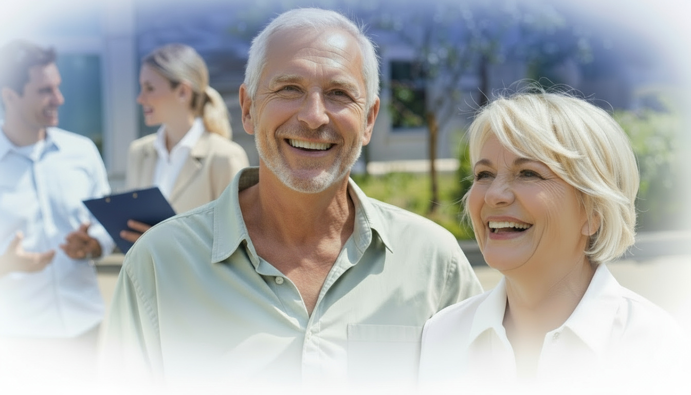A young woman showing a medication bottle to a senior woman in a library